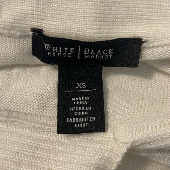 WHBM Long Cream Cardigan Sweater Size XS - Picture 4 of 6